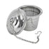 Barrel Shaped Stainless Steel Tea Strainer Infuser with Saucer 6.5cm