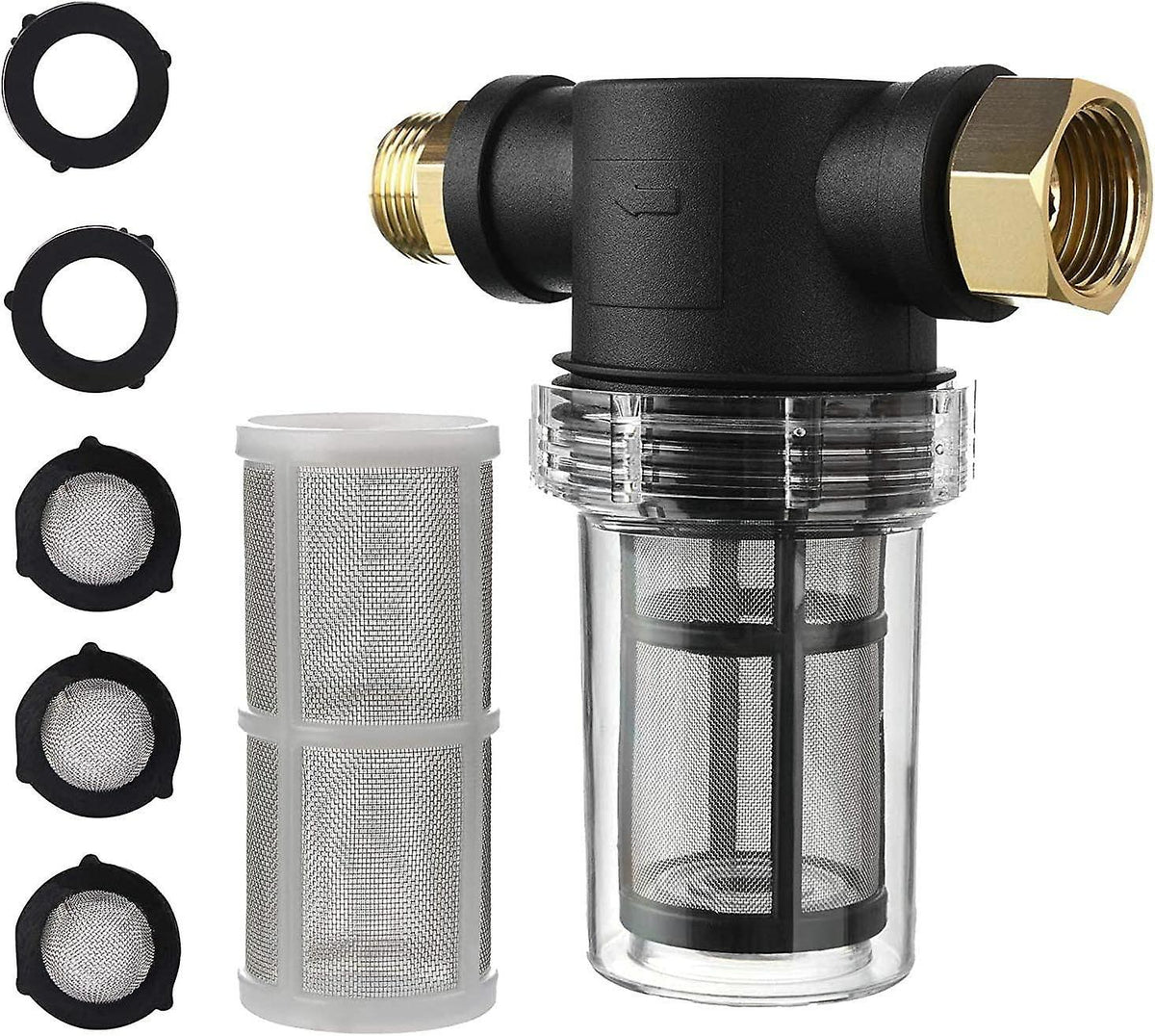 40 Mesh Water Filter Bowl Integrated Clear Screen for Garden Pressure Washer