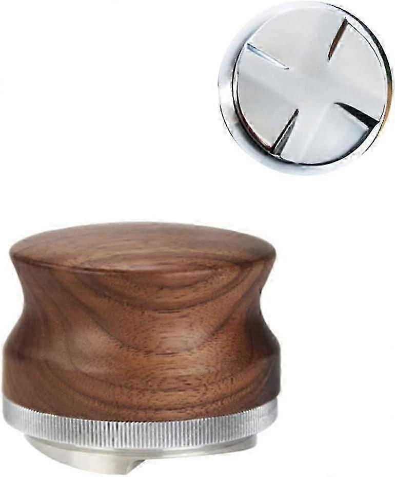 58.35mm Espresso Coffee Distributor Tamper with Four Inclined Slopes Base
