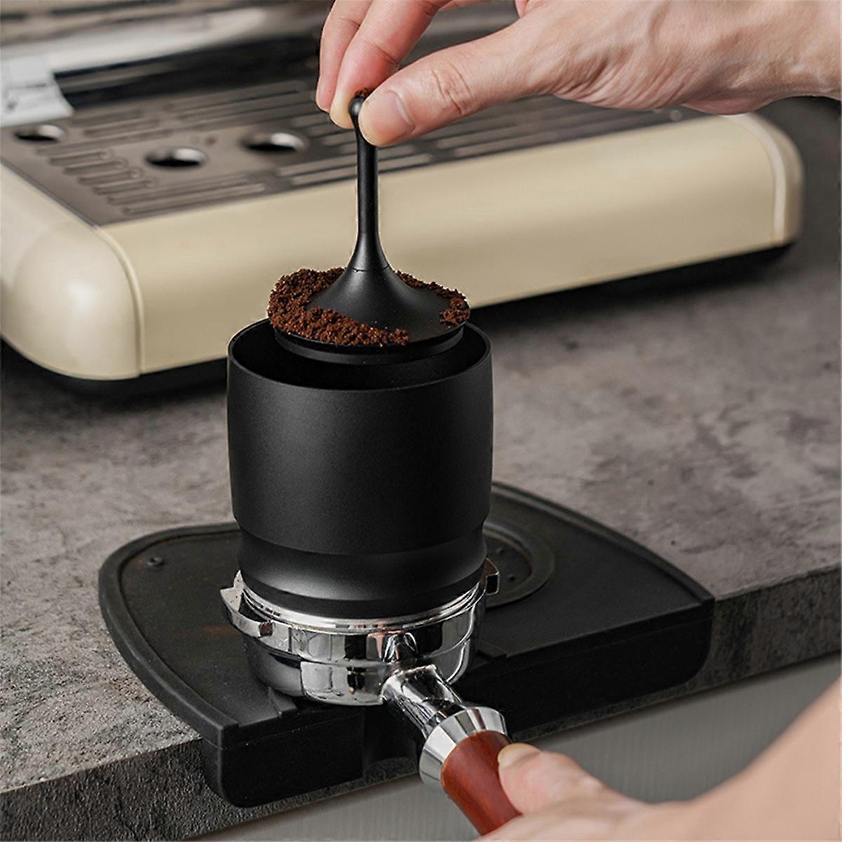 58mm Coffee Dosing Cup Aluminum Alloy Espresso Funnel Silver Barista Tool