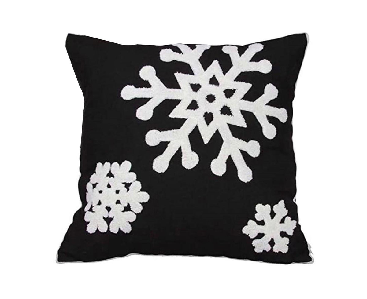 Xmas Throw Pillows Case for Living Room-Black