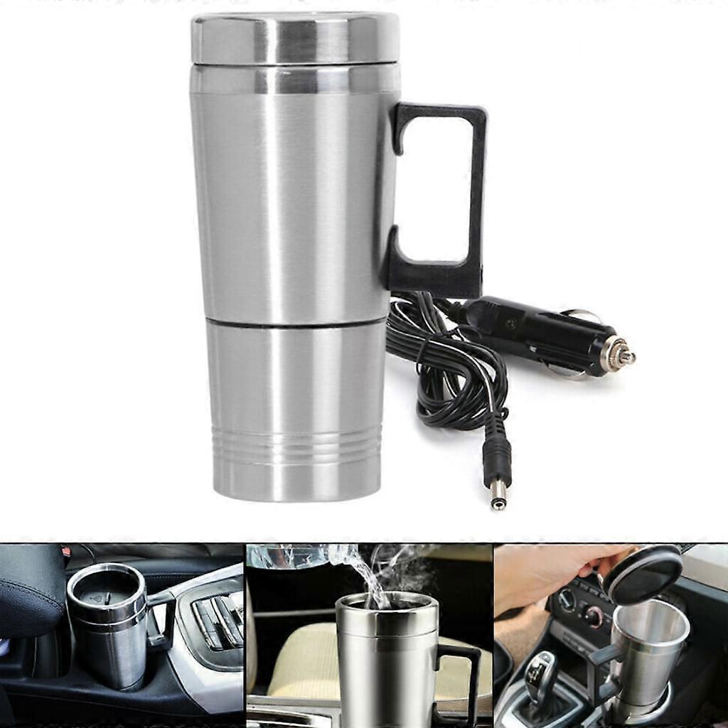 12V Electric Kettle Stainless Steel Tea Coffee Maker warmer for Car Camping