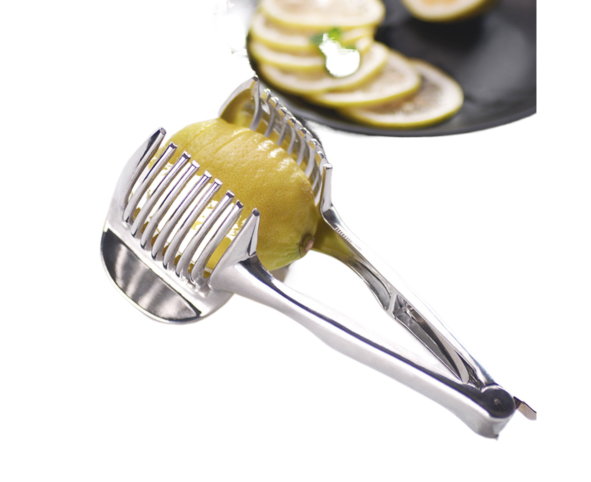 Fruit Slicer Stainless Steel Vegetable Cutter-Silver