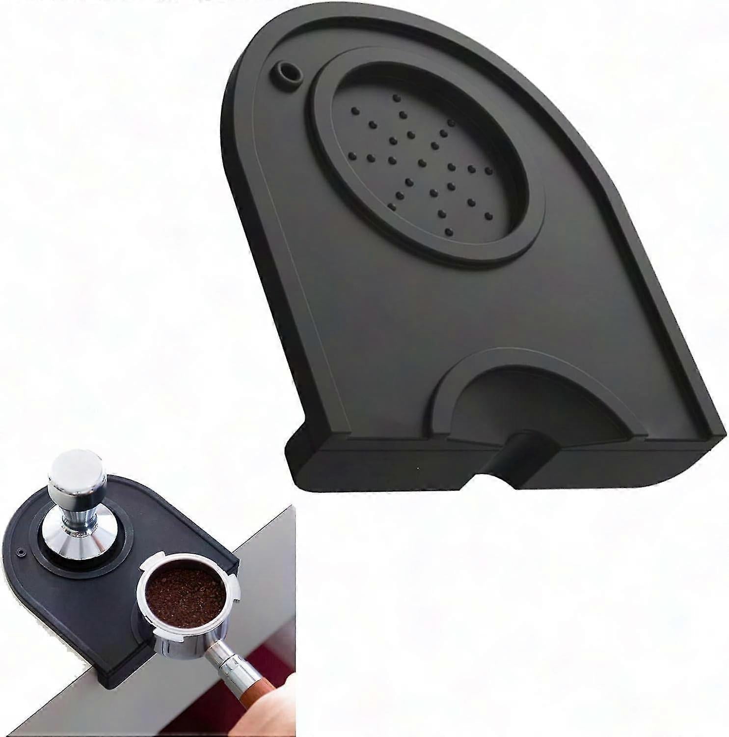 Espresso Tamping Mat Coffee Powder Press Pad with Tamper Holder Barista Tool