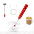 USB Rechargeable Handheld Milk Frother 2-in-1 Whisk Coffee Foam Maker