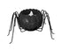Eye-catching Candle Holder Spider Shape Iron Halloween Themed Candle Container for Home-Black