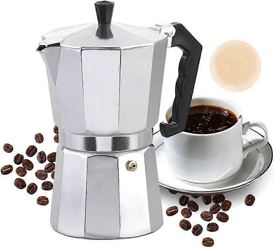 Italian Moka Pot Coffee Maker 6 Cup Classic Espresso Stovetop Coffee Maker