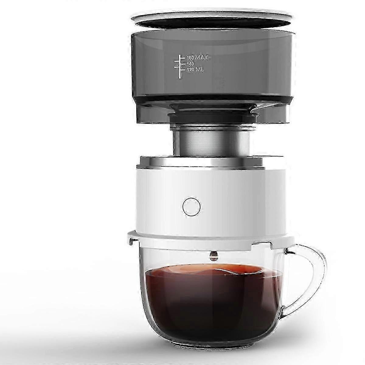 Portable Drip Coffee Maker Mini Double Filter Manual Coffee Brewing Machine