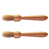 Coffee Grinder Brush Bamboo Handle Cleaning Brush Tool for Coffee Maker