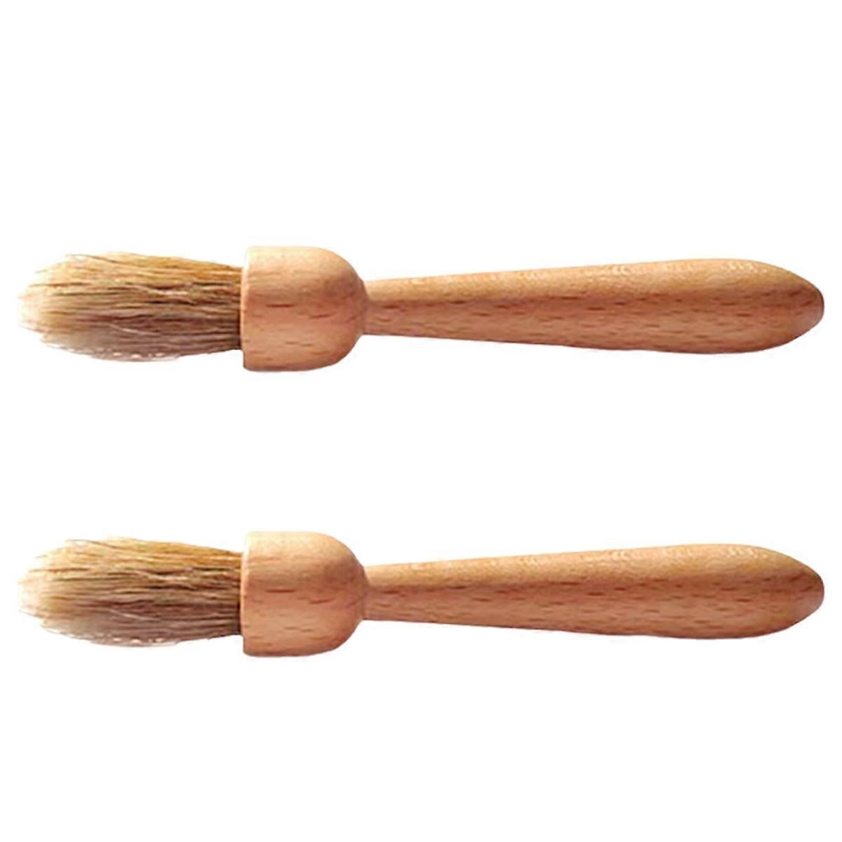 Coffee Grinder Brush Bamboo Handle Cleaning Brush Tool for Coffee Maker