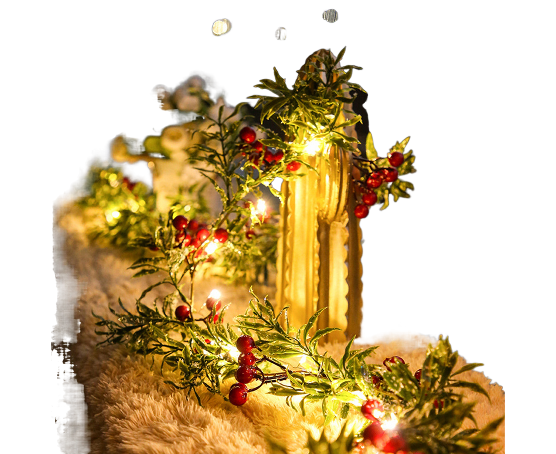 Xmas String Light Garden Decoration-Red