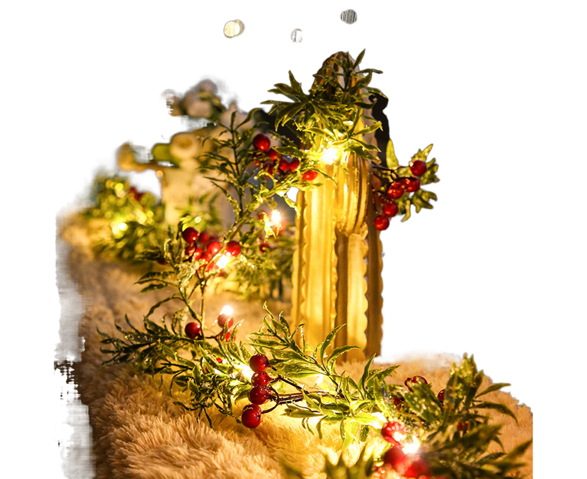 Xmas String Light Garden Decoration-Red