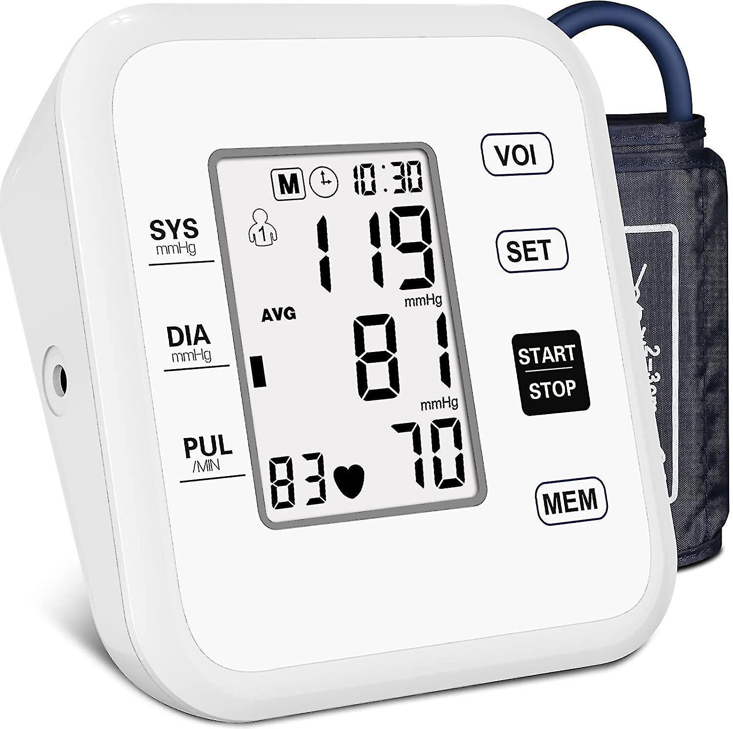 Upper Arm Digital Device with Large LCD Display Automatic Operation