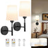 Battery Operated Wall Sconce Set of 2, LED, 13000mAh Rechargeable, Remote Dimmable