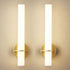 Gold Battery Operated Wall Sconce Set of 2, Rechargeable Wireless LED, Remote, Dimmable 3000K-6000K