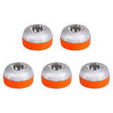 V16 Emergency LED Warning Lights 5PCS, White & Yellow Beacon Traffic Light