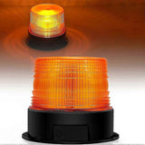 Rechargeable LED Strobe Light, 12V-24V Orange Emergency Warning Beacon