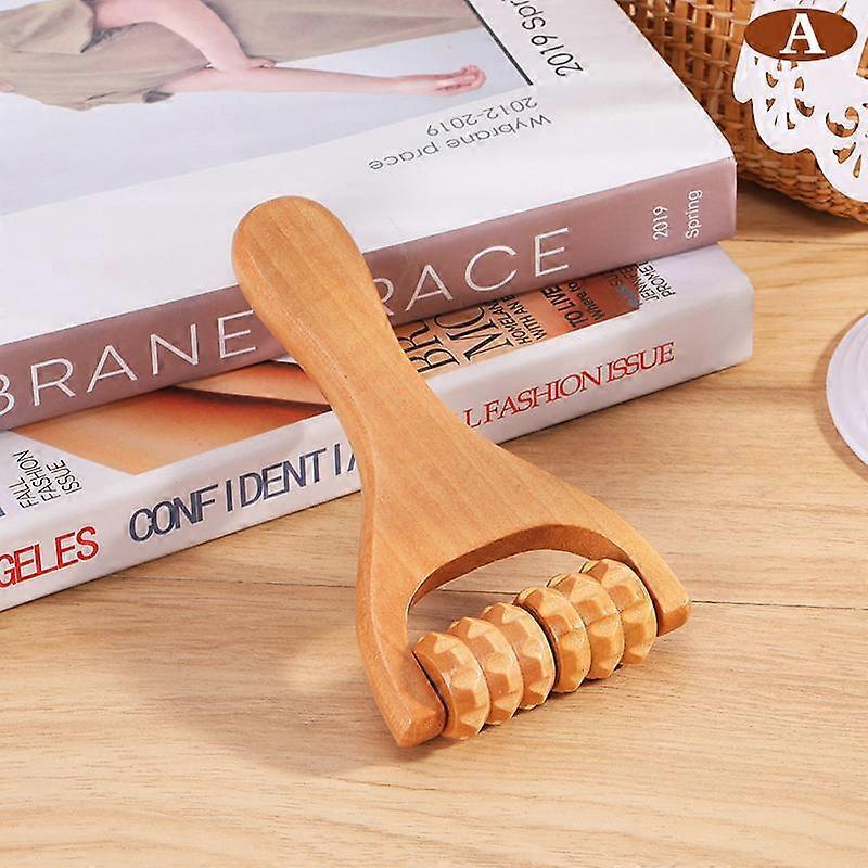 Wooden Roller Massager for Neck Shoulder Leg & Foot Massage