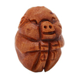 Wood Pig Hand Massager Ball, Stress Relief Exercise Tool