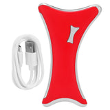 LED Electric Guasha Scraper with Heating & Vibration, USB Facial Scraping Massager, Red