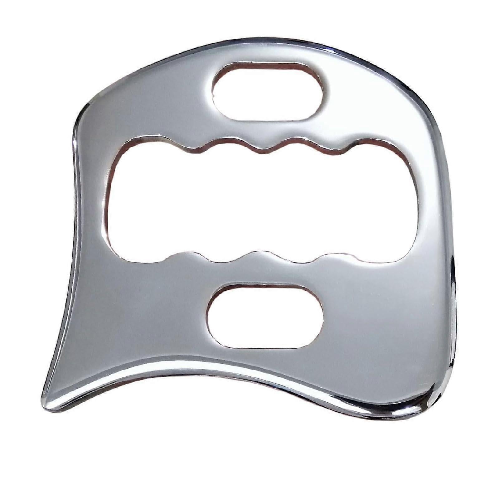 Stainless Steel Guasha Board Massage Stone, Body IASTM Therapy Tool for Soft Tissue & Physiotherapy