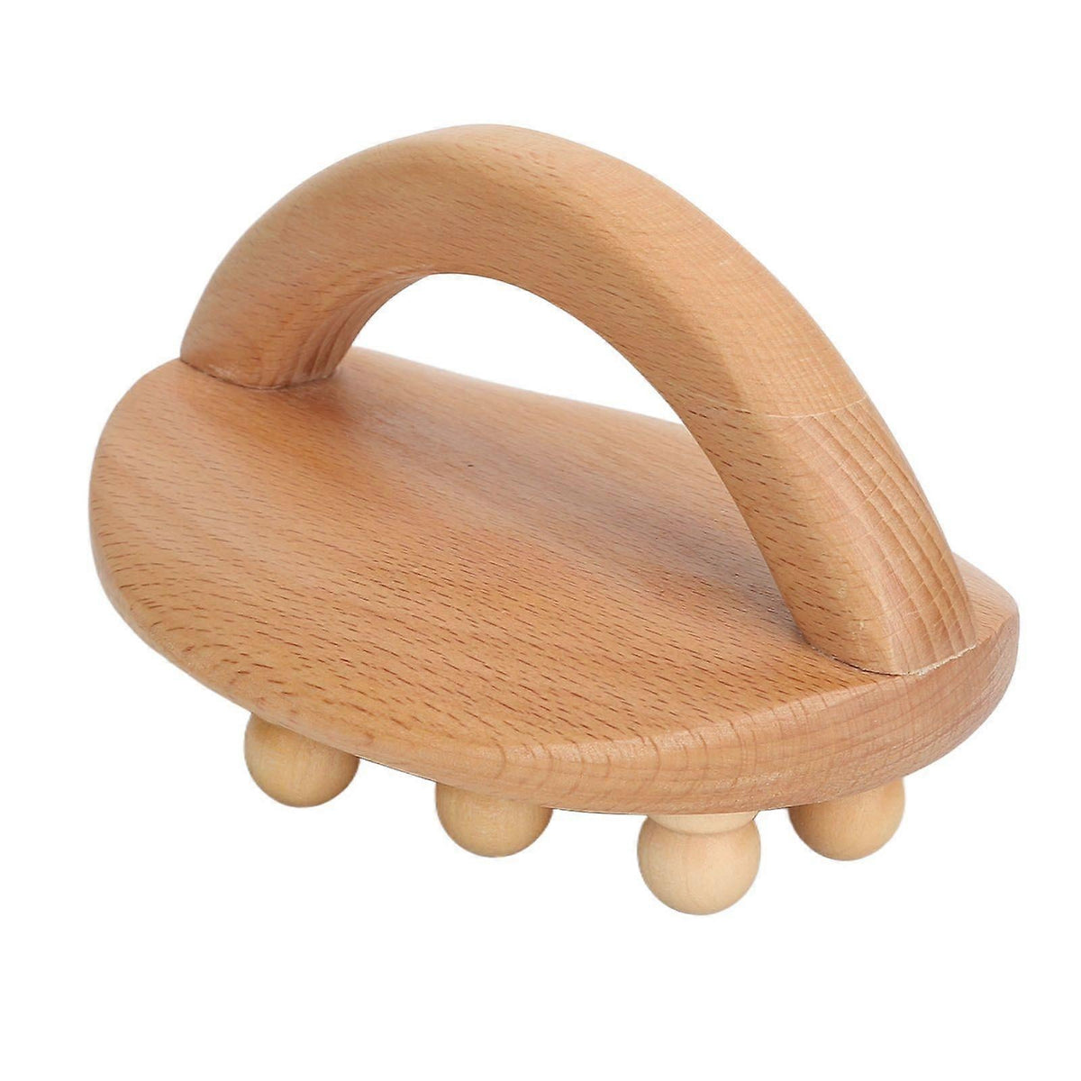 Wooden Body Massage Brush with Beads, Muscle Relaxation Meridian Guasha Tool