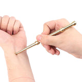 Brass Face & Eye Reflexology Massage Pen, Ear Acupoint Guasha Detecting Stick (1pc)