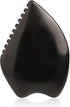 Bian Stone Facial Guasha Comb, Face Massage Scraping Tool, Black (1pc)