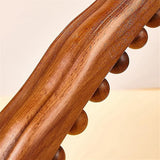 Wooden 20-Bead Guasha Scraping Stick, Body Meridian Massage Wand for Muscle Relief