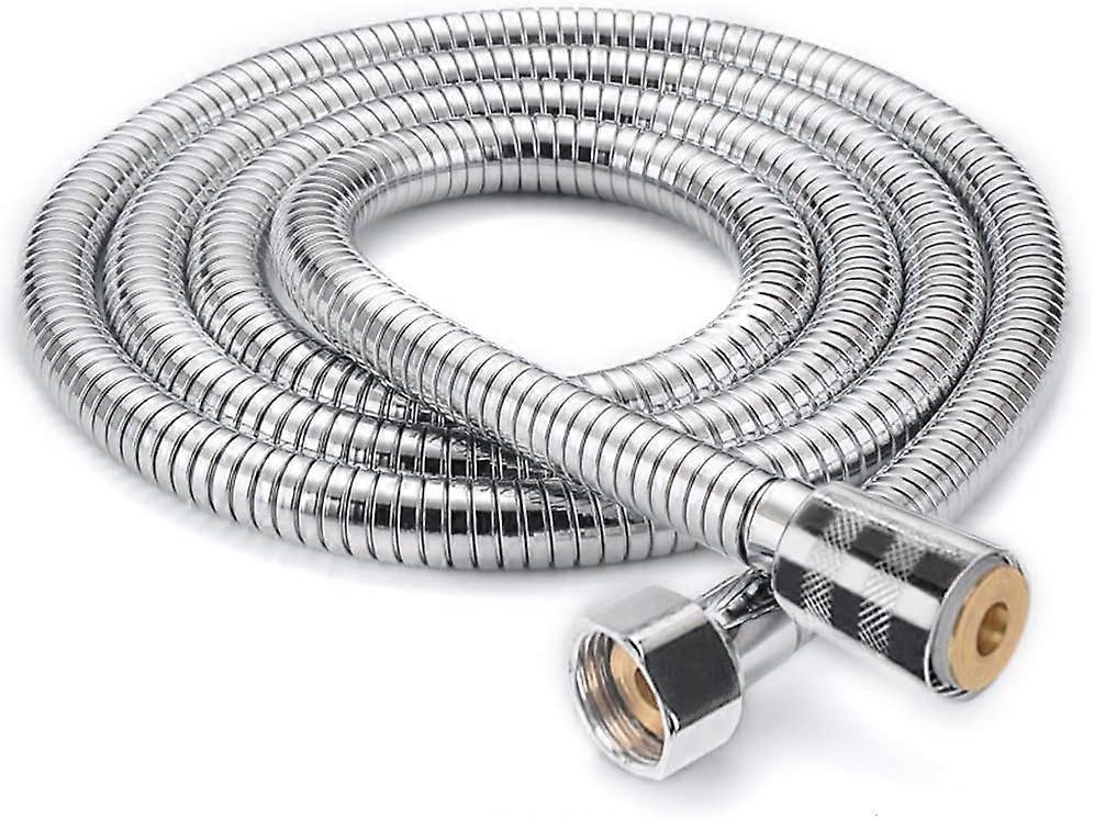 2m Universal Expandable Shower Hose, Stainless Steel Anti-Elastic Shower Pipe