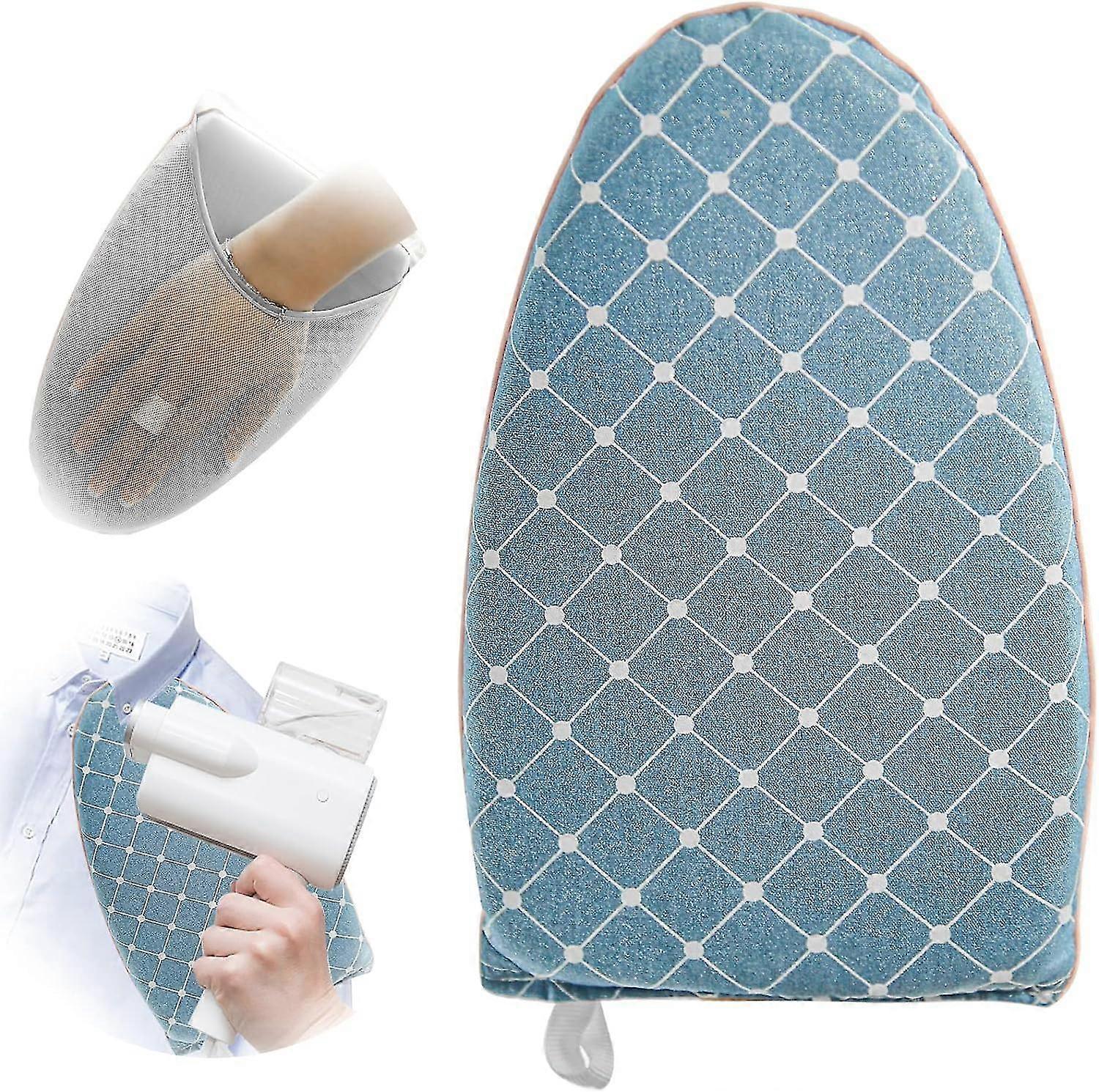 Handheld Ironing Glove Heat Resistant Steamer Mitt with Finger Loop for Ironing