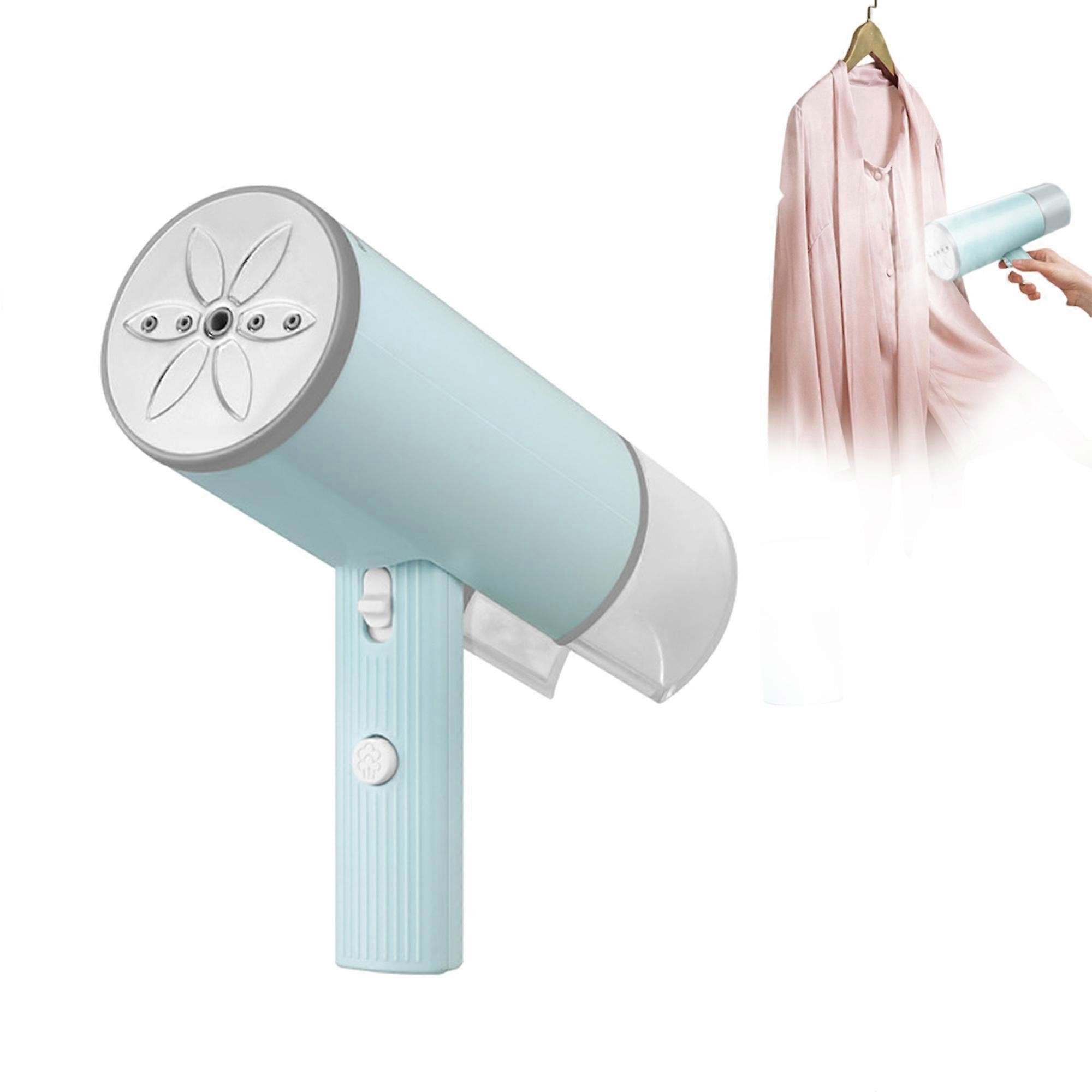 800W Foldable Handheld Travel Clothes Steamer 4.7oz Tank Quick Steam Green