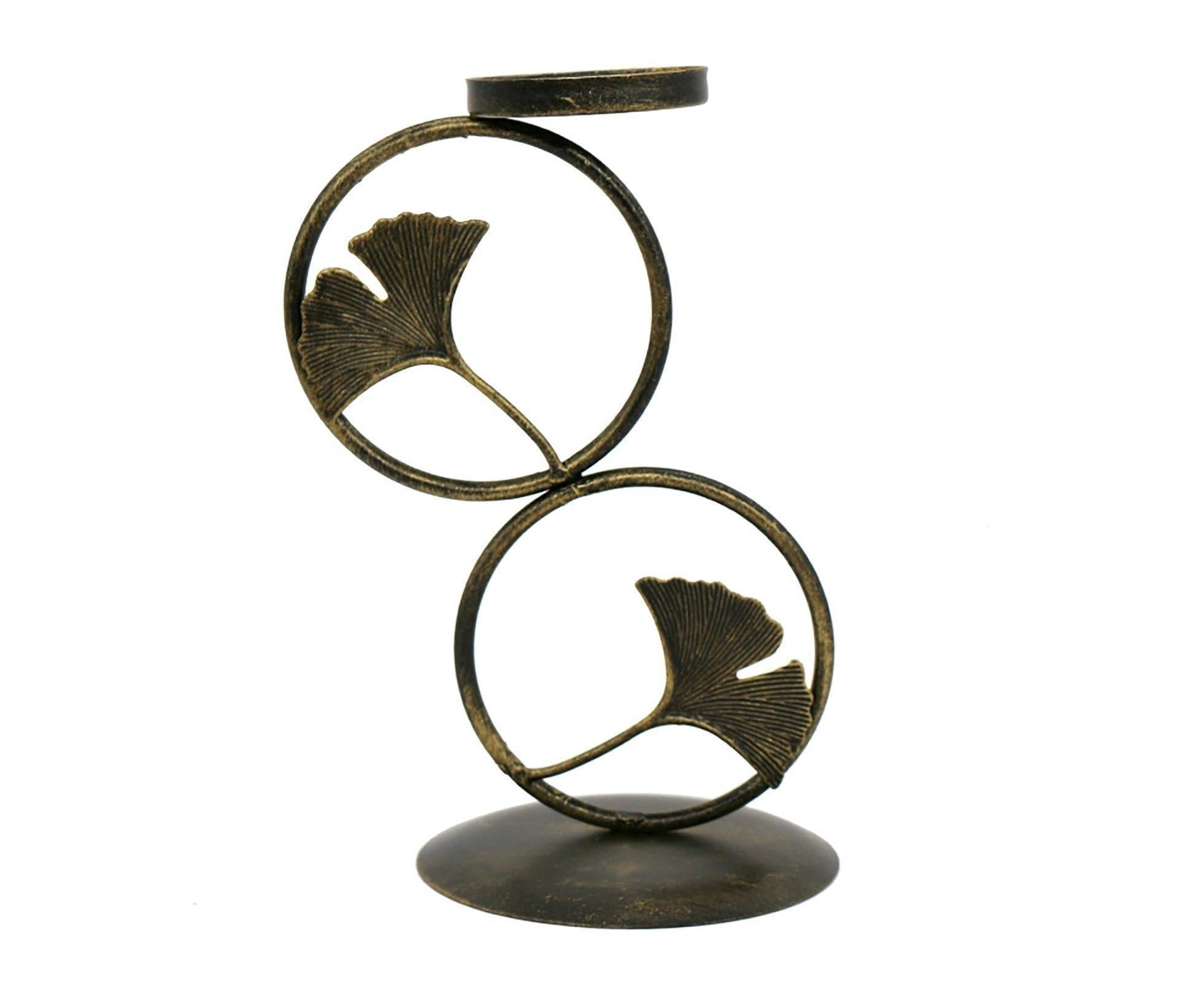 Nordic Retro Golden Candlestick Candle Holder Romantic Wedding Props Ornaments-Black L