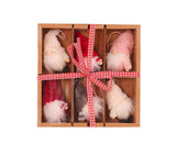 1 Set Christmas Decorations Doll Shopping Mall Window Decoration Gift Box Decor-A