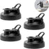 4 Pack Pour Spout Lids for Wide Mouth Mason Jars Flip Tops for Salad Dressings