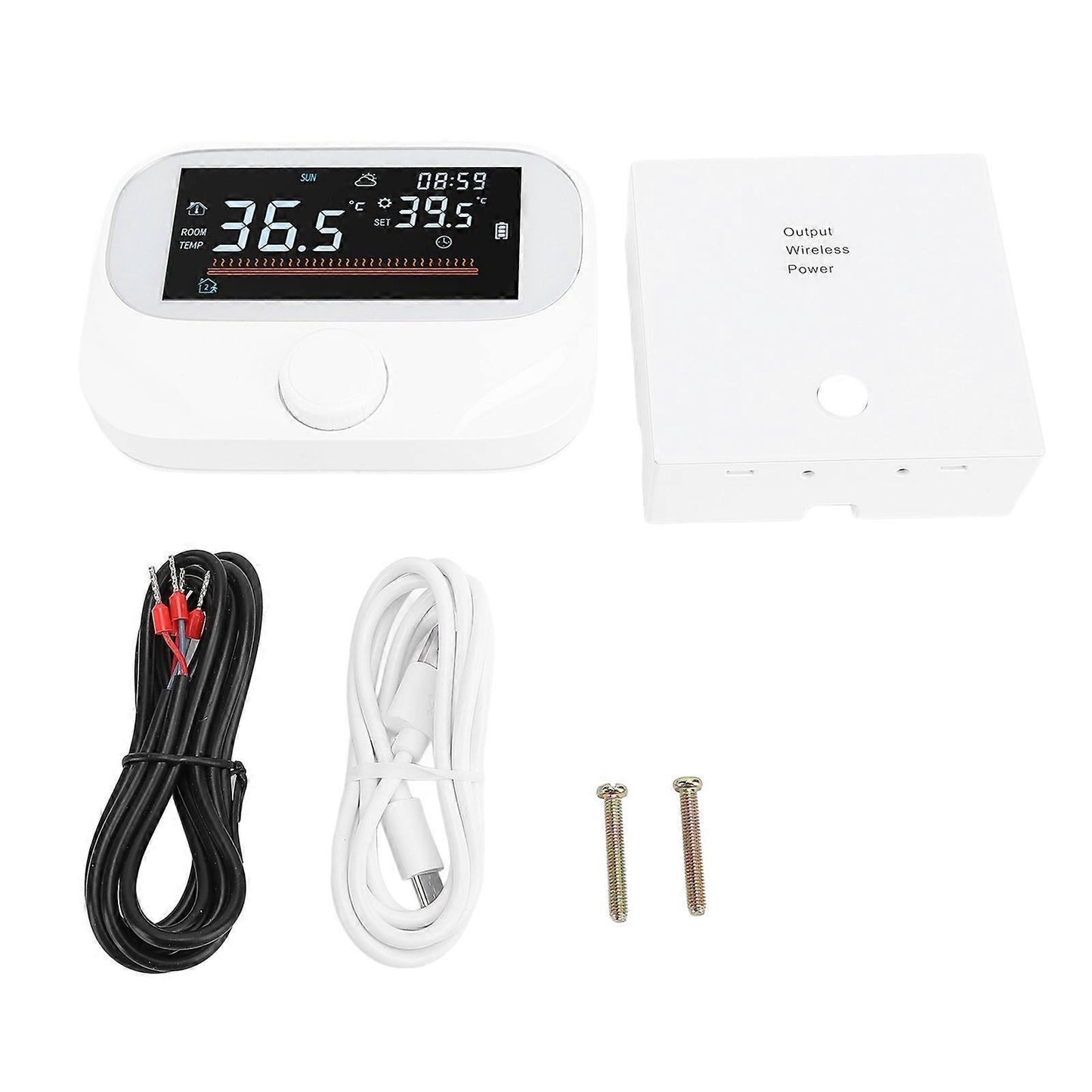 Smart Programmable Thermostat Energy Saving LCD Display Wireless Temperature Controller