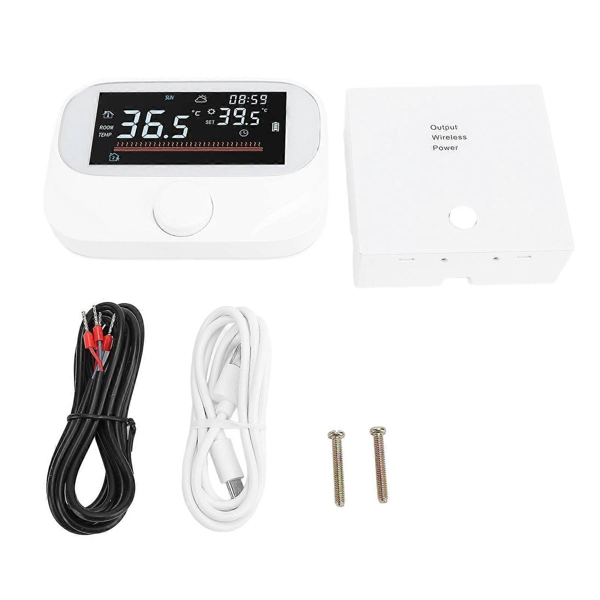 Smart Programmable Thermostat Energy Saving LCD Display Wireless Temperature Controller