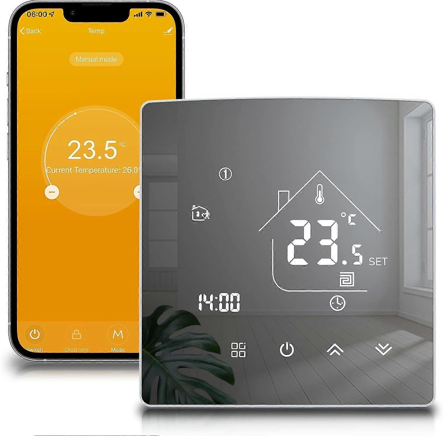 Smart Thermostat Room Heating WiFi Wall Mounted Temperature Controller for Home