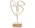 Abstract Metal Face Art-Golden