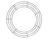 Wreath Frame Durable Wall Hanging Metal Rust-proof Wire Wreath Form for Home Decor-Black 40cm