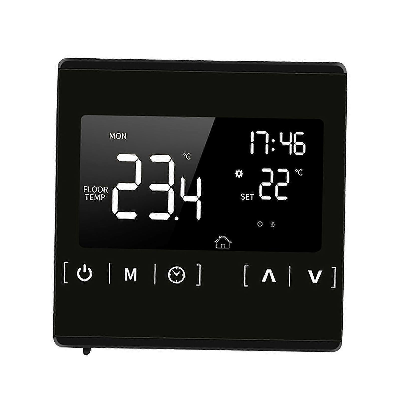 Smart LCD Touchscreen Thermostat Programmable Electric Floor Heating Temperature Controller