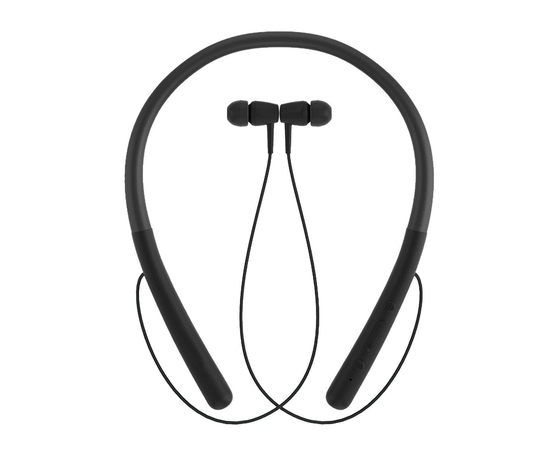 Bluetooth Earphone Neckband Noise Reduction Wireless Earbud - Black