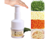 Garlic Grater Manual Multifunctional Stainless Steel Garlic Onion Food Chopper for Kitchen-White