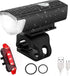 USB Rechargeable LED Bike Front Light - Waterproof, 5 Modes, for All Bikes