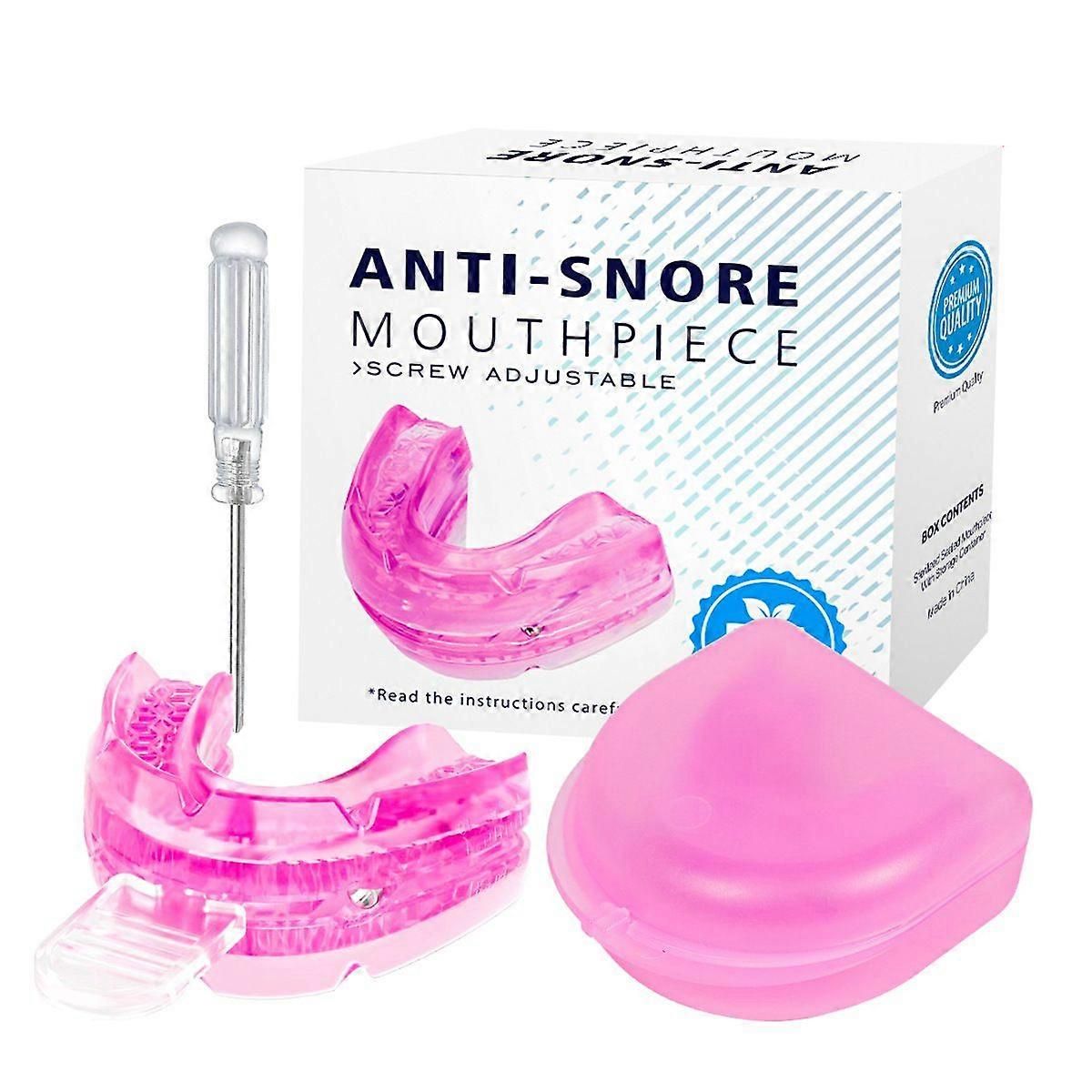 Adjustable Anti-Snoring Mouthpiece - Reduces Snoring, Food-Grade Silicone