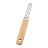 Stainless Steel Peeler with Wooden Handle - for Fruit & Vegetable (Tomato/Pear/Apple/Potato)