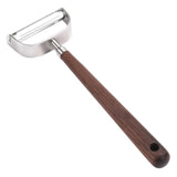 Y-Shaped Peeler with Wooden Handle - Stainless Steel Blade, Multifunctional