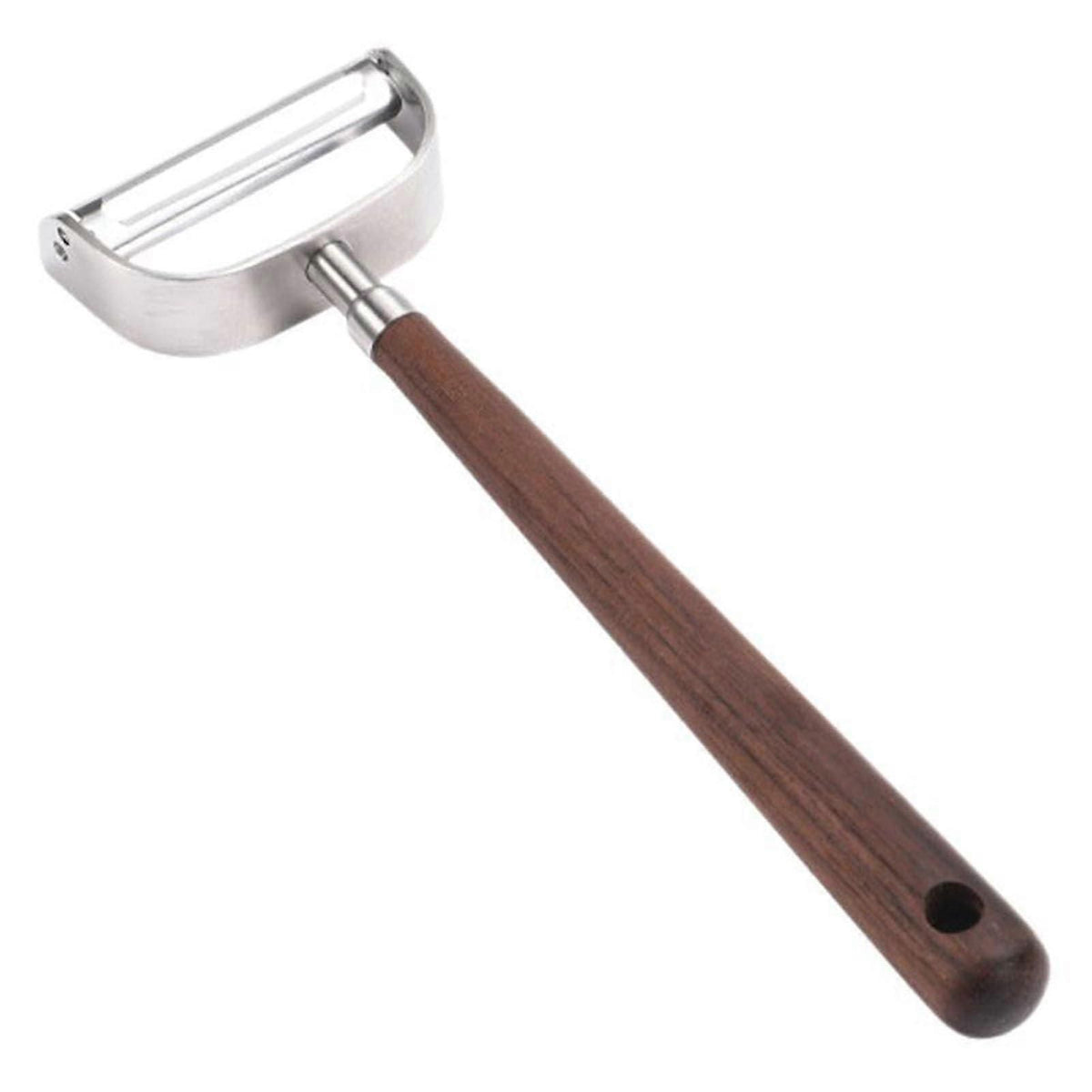 Y-Shaped Peeler with Wooden Handle - Stainless Steel Blade, Multifunctional
