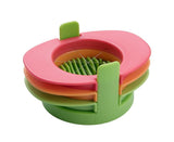 3 In 1 Stainless Steel Cutting Wires Hard Boiled Egg Slicer Cutter Kitchen Tool-Red Green Orange