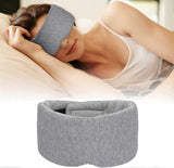 Super Soft Cotton Sleep Mask - Breathable, Adjustable, with Earplugs & Travel Pouch